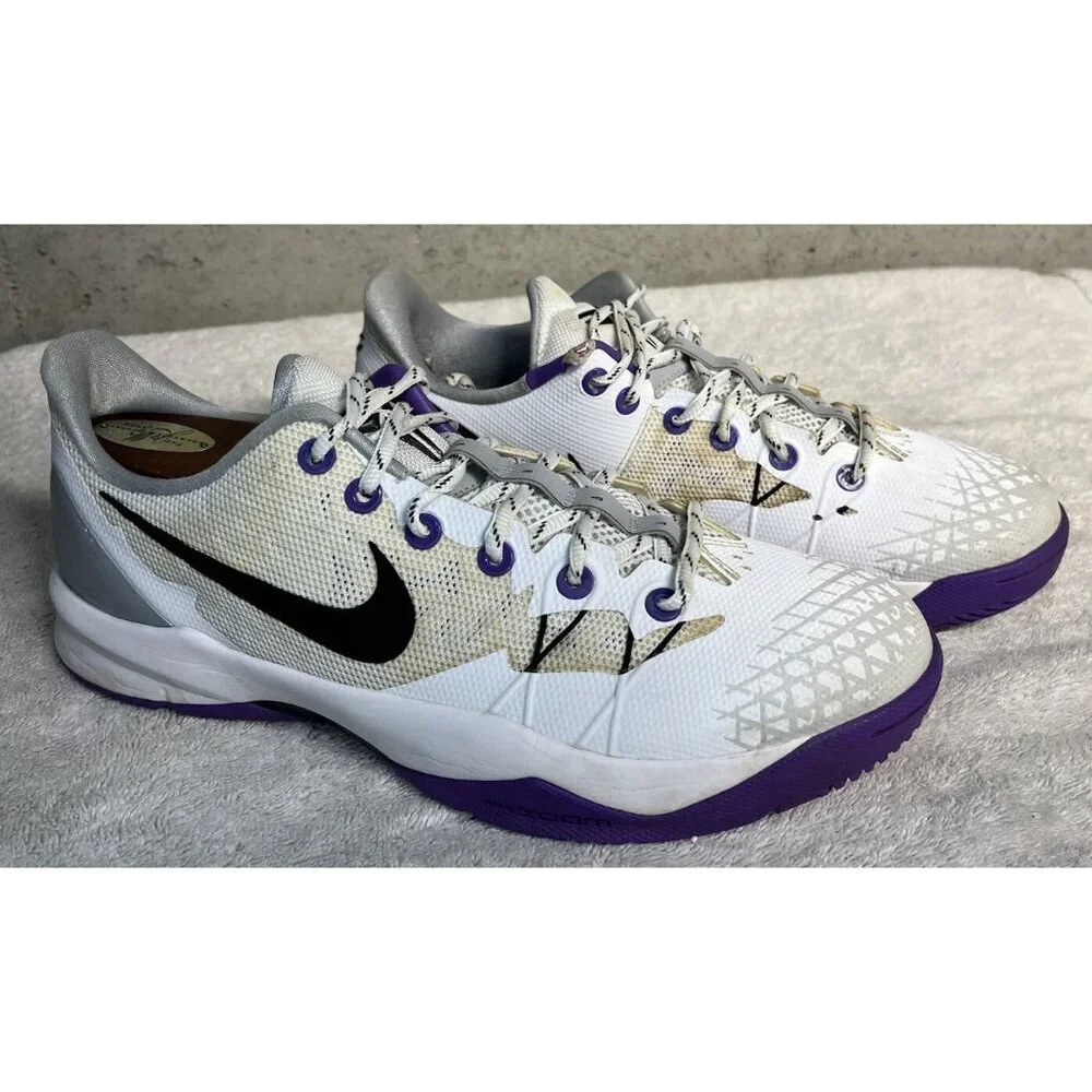 Nike Kobe Venomenom 4 Purple White Mens Size 9 Basketball Shoes 635578-100
